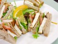 Cooking with Loving Hut Milpitas:Tofu Club Sandwich 