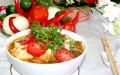 Canh Bánh Đa: 5-color Rice Noodle Soup  from Northern Âu Lạc (Vietnam) (In Aulacese)