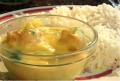 Krompirjeva in grahova 'poha' (ploščati riž)  na marathski način 
(v marathščini)