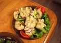 Hungarian Vegan Pörkölt (Stew) with Tiny Dumplings  and Cucumber Salad (In Hungarian)