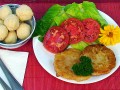 Soupe de la paix à la citrouille et biscuits célestes aux pépites de chocolat végétalien 