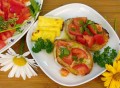 Garden Fresh Bruschetta and Grilled Tofu (In French) 