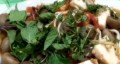 Traditional Laotian Tofu, Mushroom,and Tomato Sauté with Bean Sprouts (In Laotian)