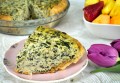 Fűszeres spenótos tofu quiche vegán húsvéti ebédre