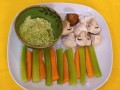 Grilled Eggplant Spinach Garden Salad with Vegan Tofu Pastries