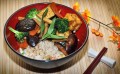 Cooking with Loving Hut Upland: Tofu Delight over Fried Rice