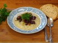 Creamy Cauliflower Soup with Red Beans