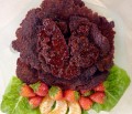 Food for Life: Replacing Meat Garbanzo Bean Burger, Tempeh Broccoli Saute, & Ambrosia Fruit Salad