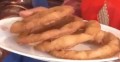 Traditional Nepalese Sel-roti (Crispy Rice Donut) & Potato Pickles (In Nepali)