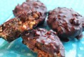 Vegan Gluten-free Carob & Peanut Butter Rice Puff Squares